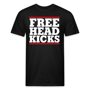 Free Head Kicks Fitted Cotton/Poly T-Shirt - black