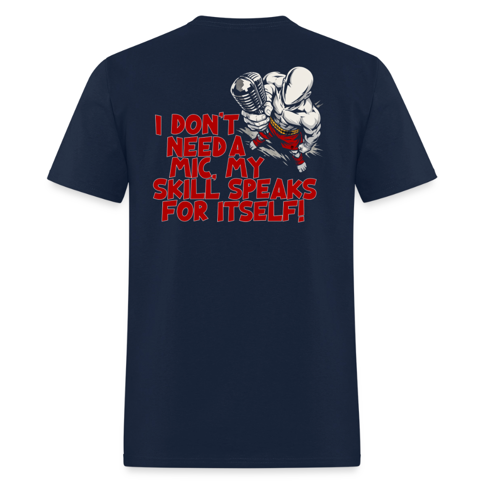 No Mic Needed Tee - navy