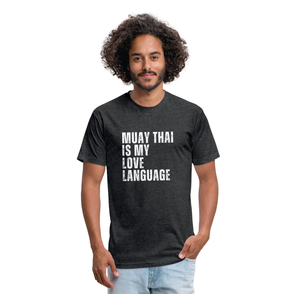 Muay Thai Is My Love Language tee - heather black