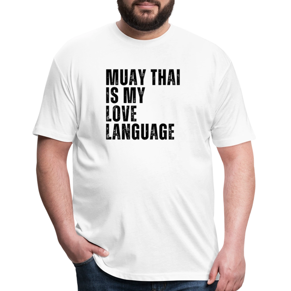 Muay Thai Is My Love Language tee - white