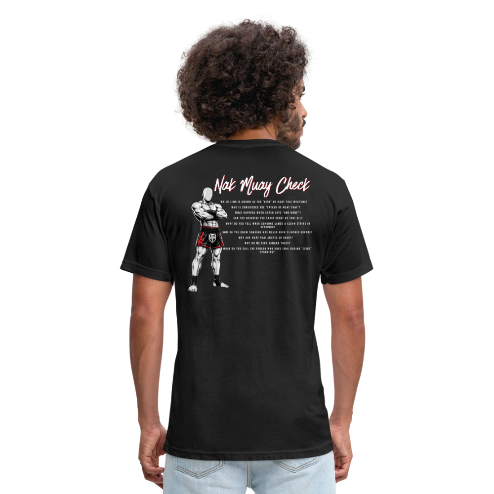 Nak Muay Checklist Tee – “Let’s See If You’re a Real Nak Muay” - black