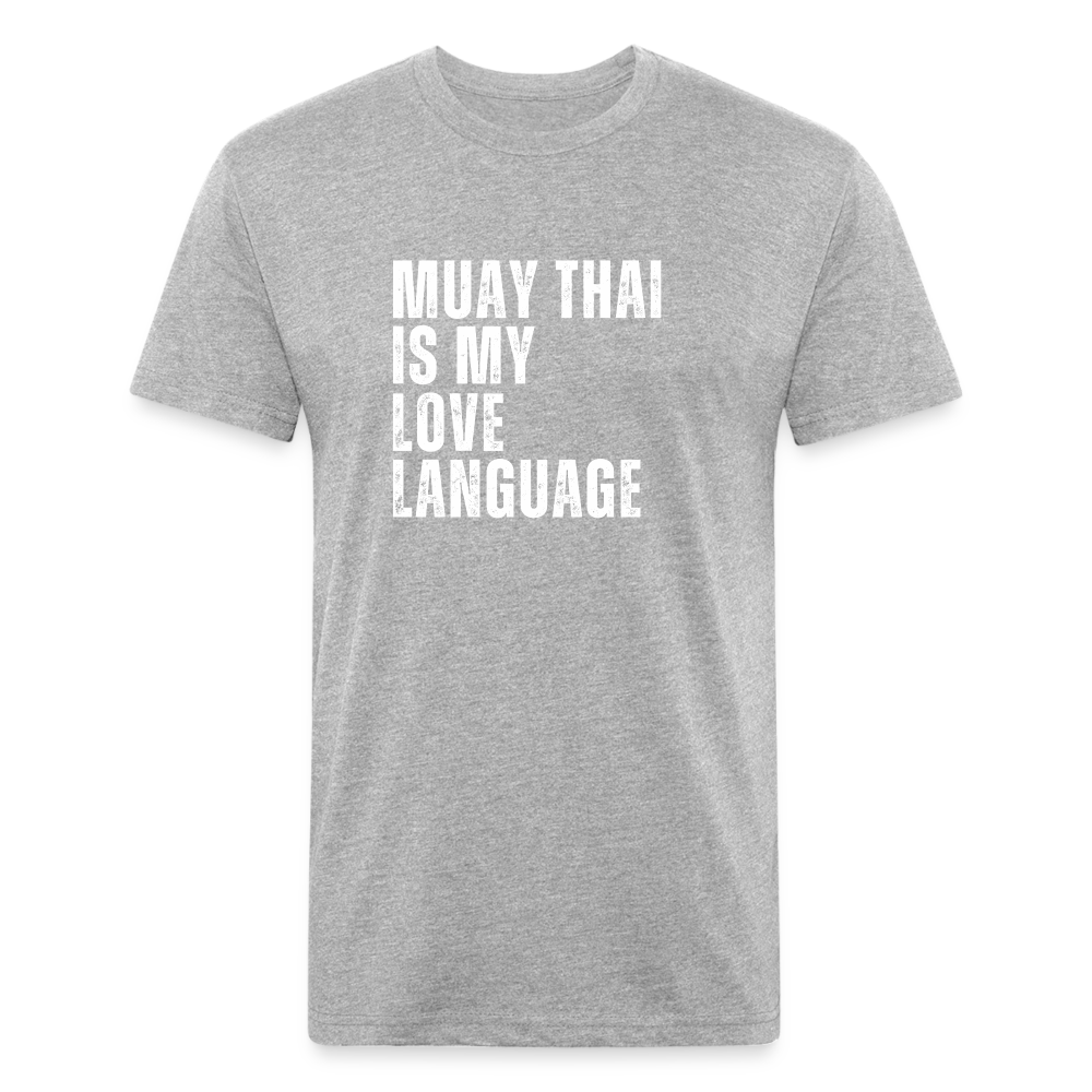 Muay Thai Is My Love Language tee - heather gray