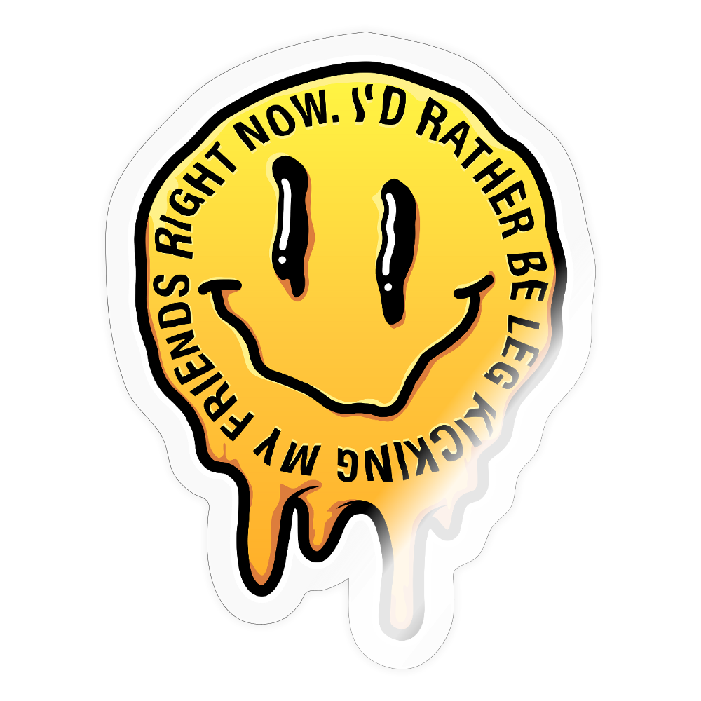 Smiley Sticker - transparent glossy
