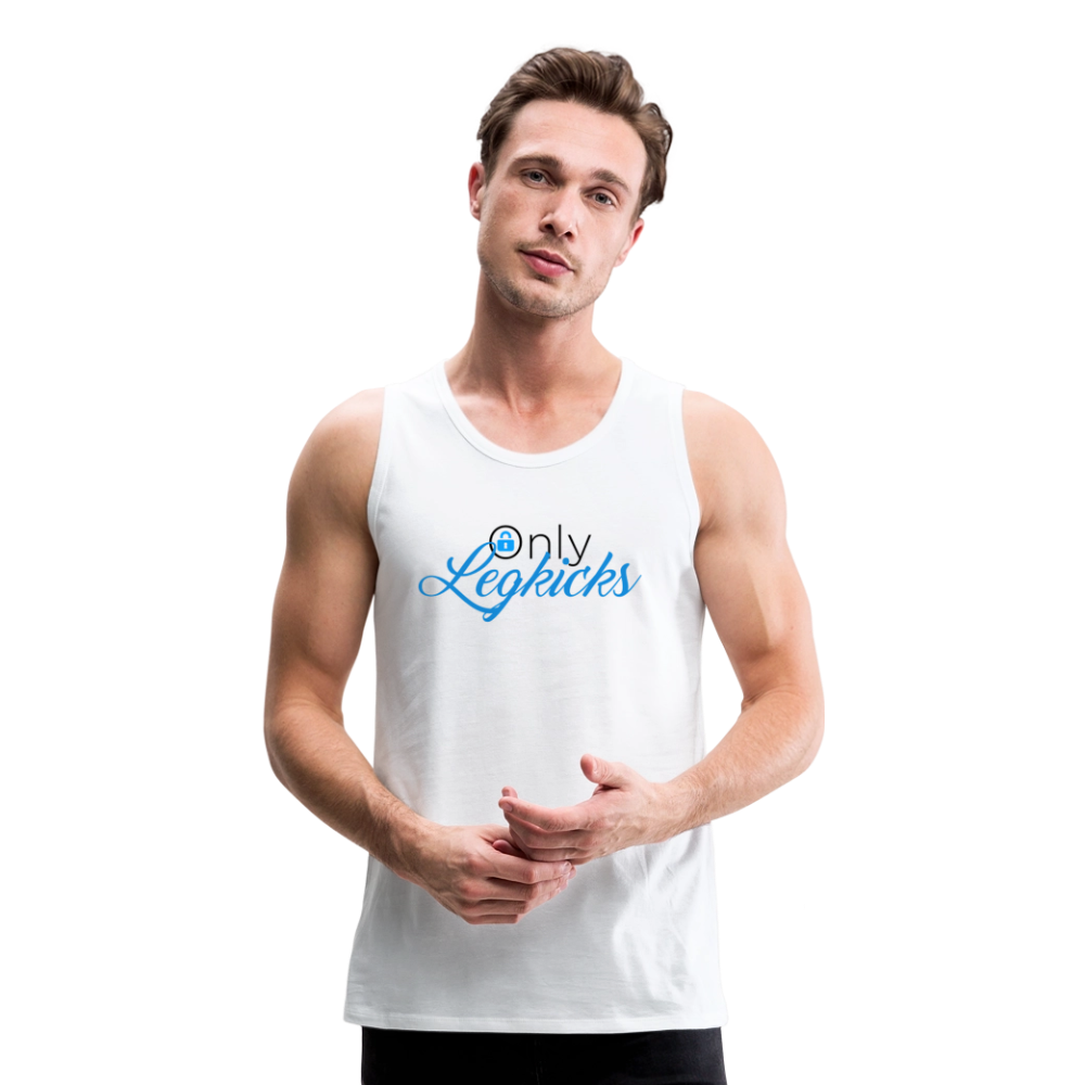 Only Leg Kicks Muay Thai Tank - white
