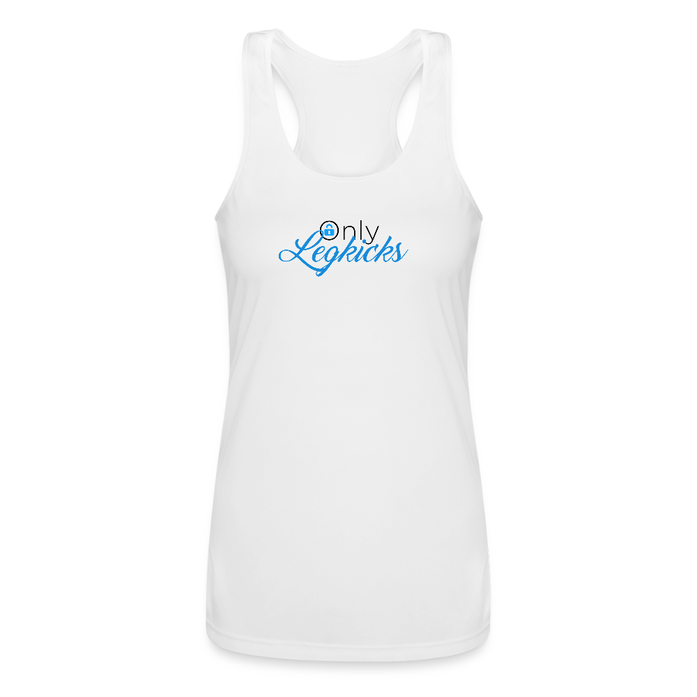 Only Legkicks Muay Thai Women’s Racerback Tank Top - white
