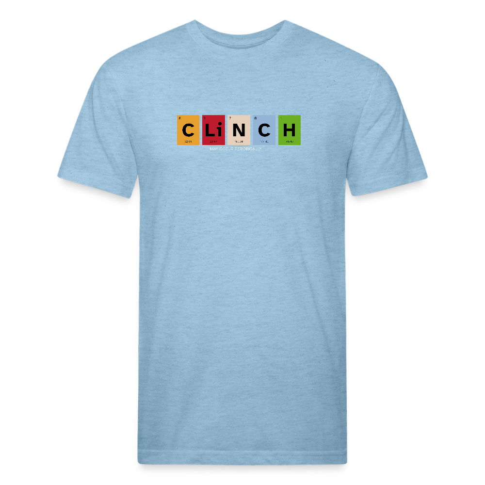 Clinch: The Element of Control – Periodic Table Muay Thai Tee - heather blue