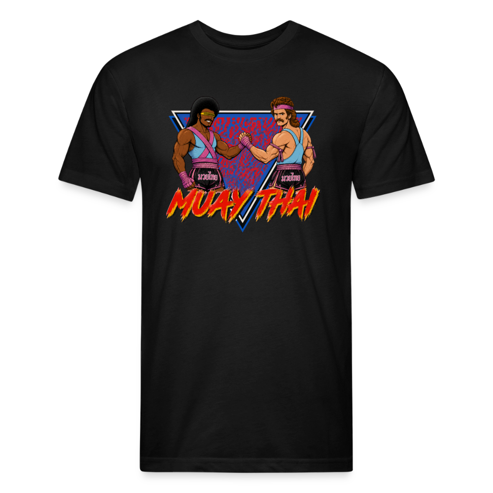 Retro Warriors Muay Thai Tee - black