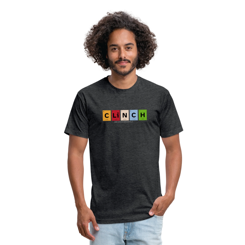 Clinch: The Element of Control – Periodic Table Muay Thai Tee - heather black