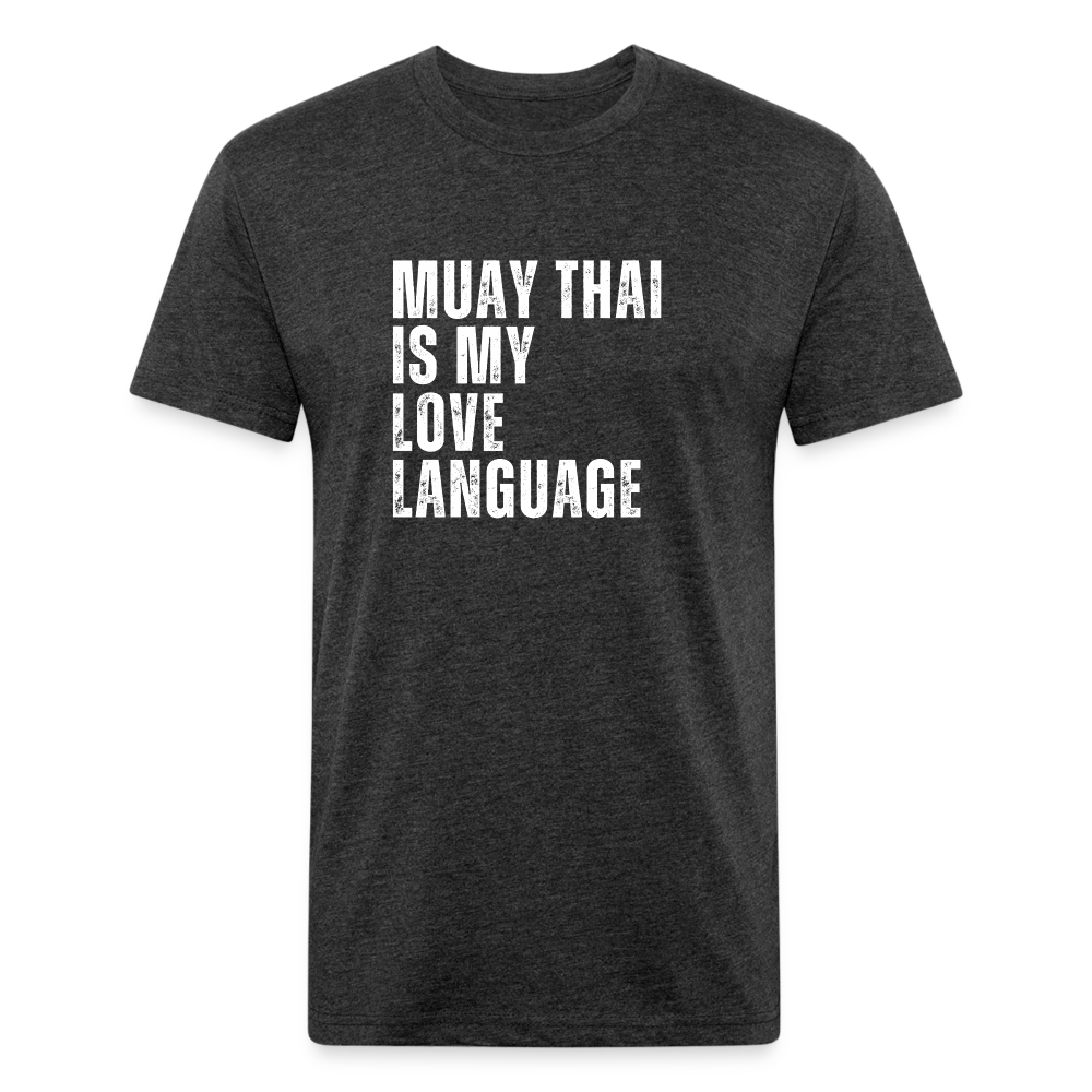 Muay Thai Is My Love Language tee - heather black