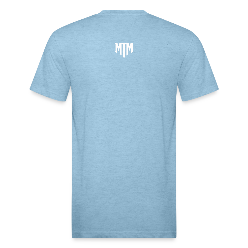 I Identify as a Threat – Pronouns: Try/Me | tee - heather blue