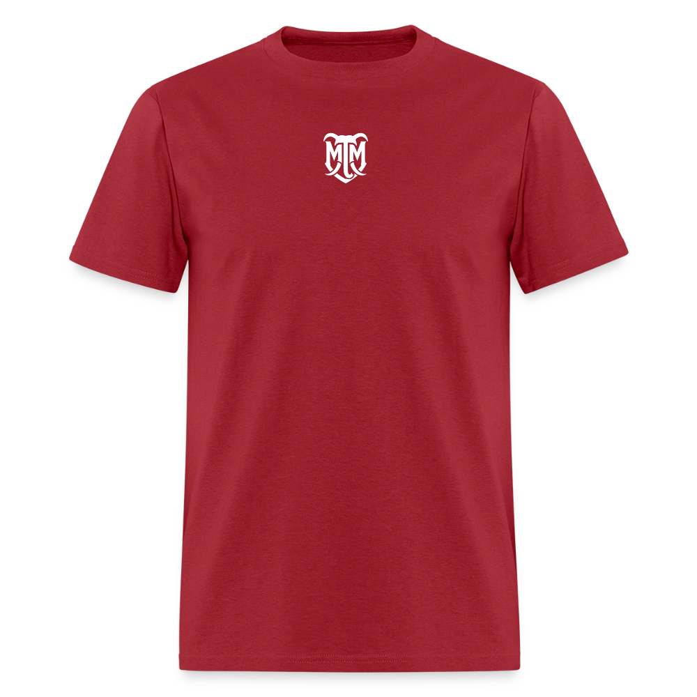 No Mic Needed Tee - dark red