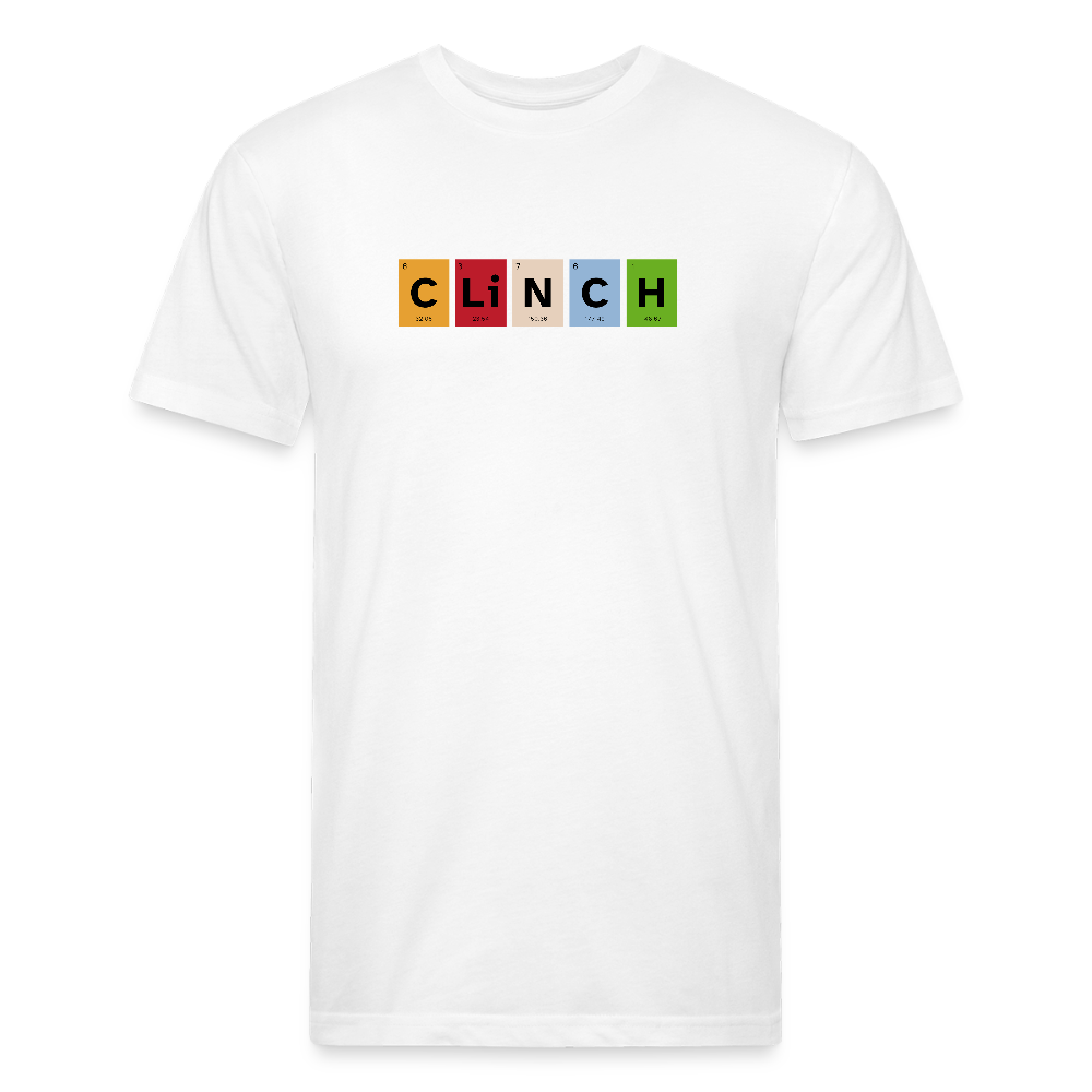 Clinch: The Element of Control – Periodic Table Muay Thai Tee - white