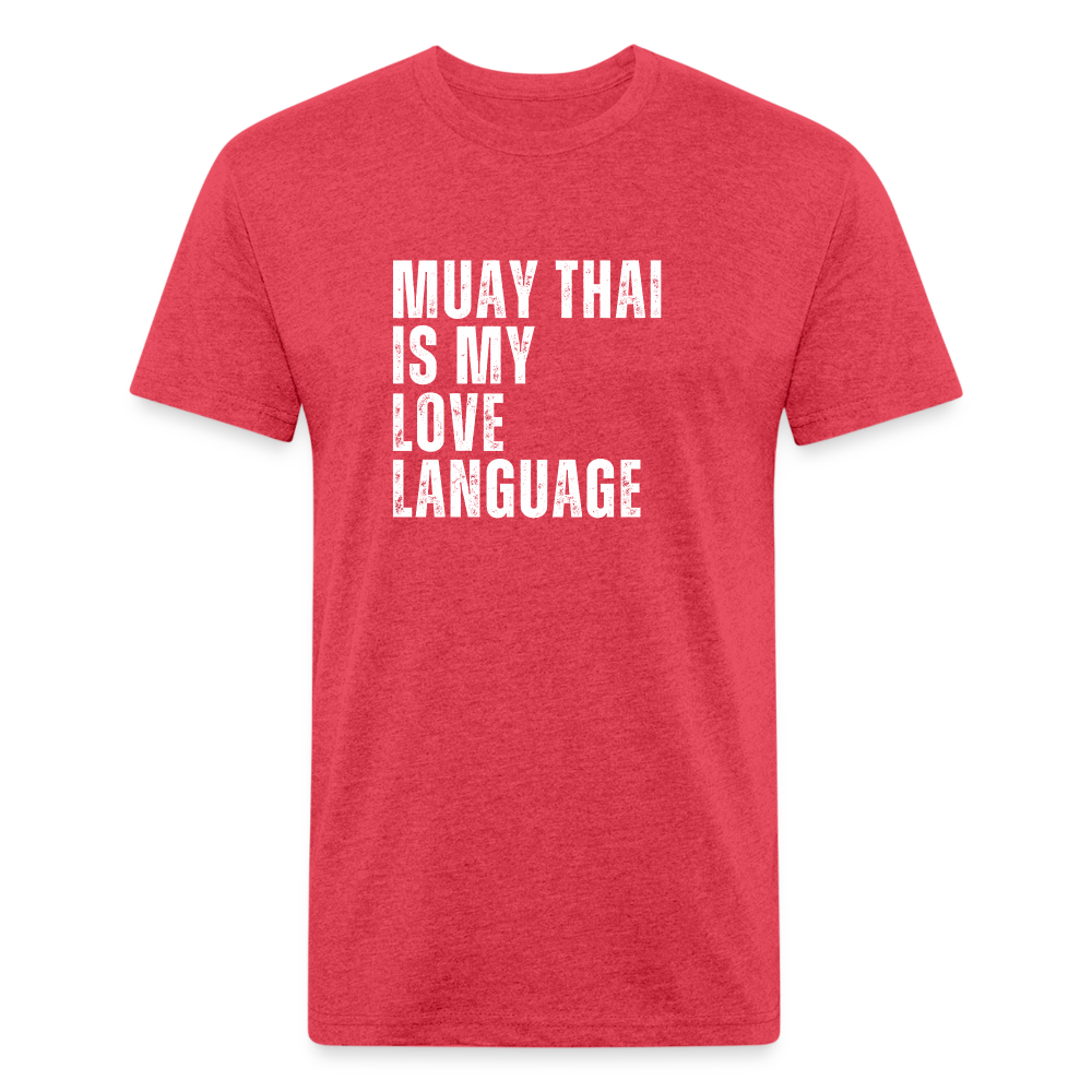 Muay Thai Is My Love Language tee - heather red