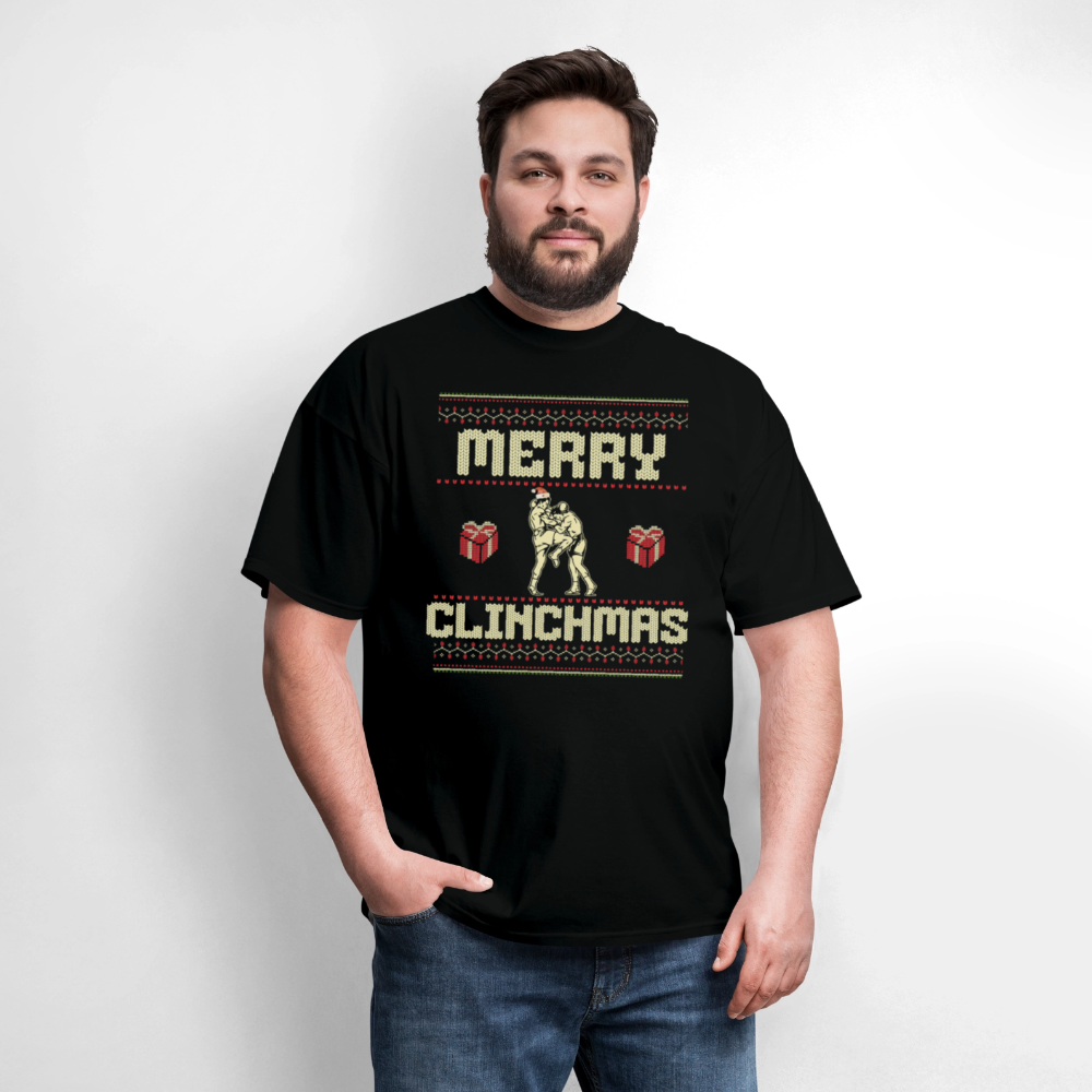 Merry Clinchmas – Muay Thai Holiday Tee - black