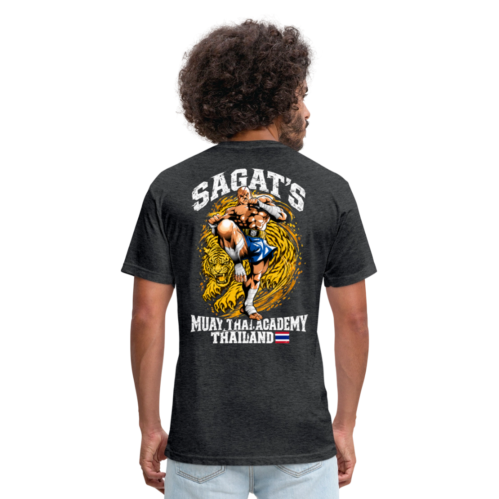 Sagat’s Tiger Knee Muay Thai Tee - heather black