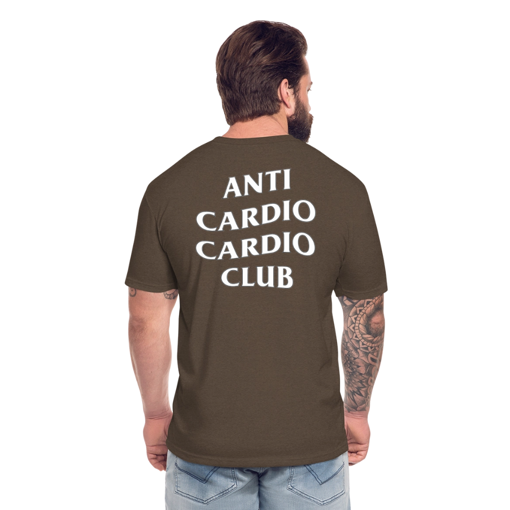 Anti Cardio Cardio Club – Muay Thai Edition Tee - heather espresso