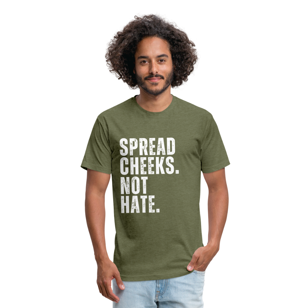 Spread Cheeks - No Hate - heather military green