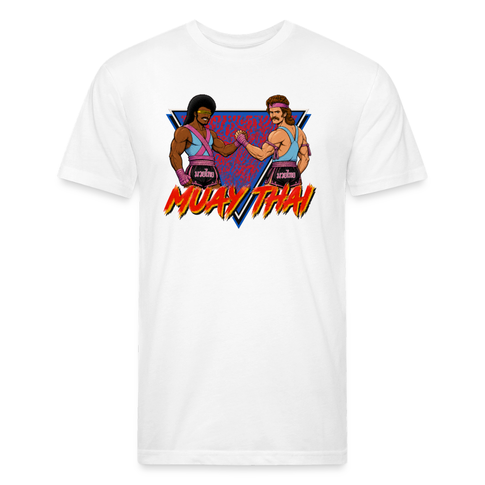 Retro Warriors Muay Thai Tee - white