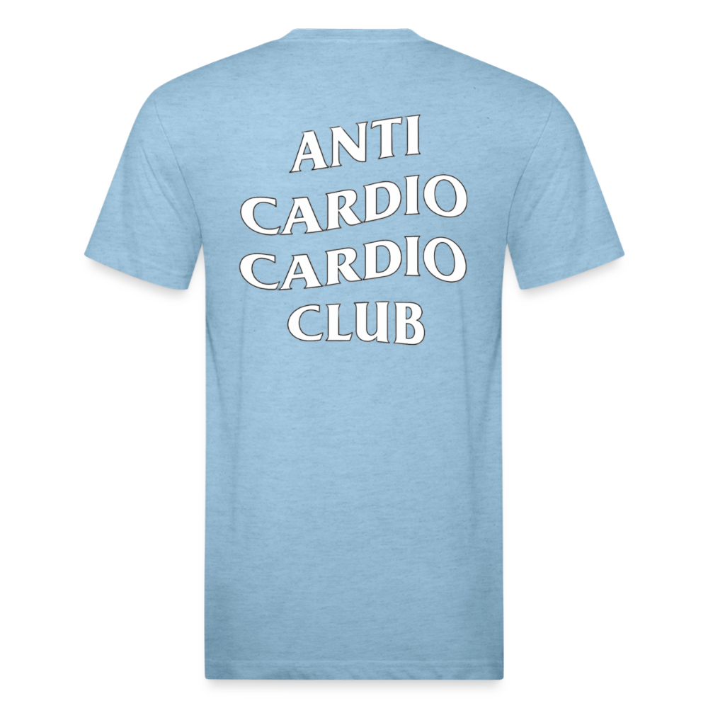 Anti Cardio Cardio Club – Muay Thai Edition Tee - heather blue