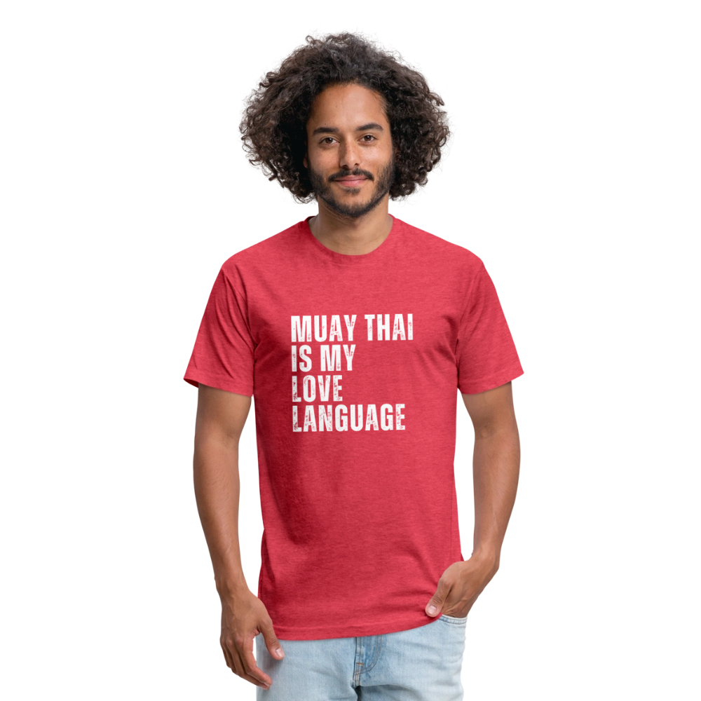 Muay Thai Is My Love Language tee - heather red