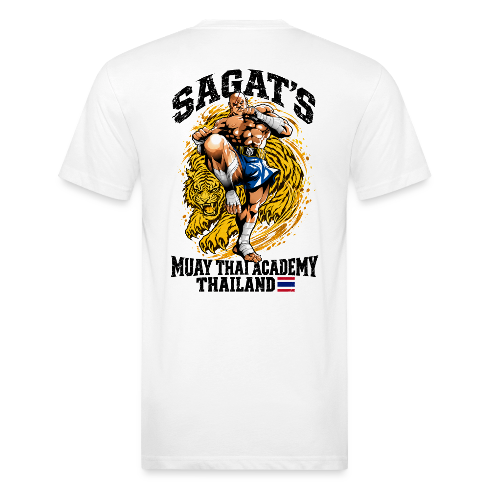 Sagat’s Tiger Knee Muay Thai Tee - white