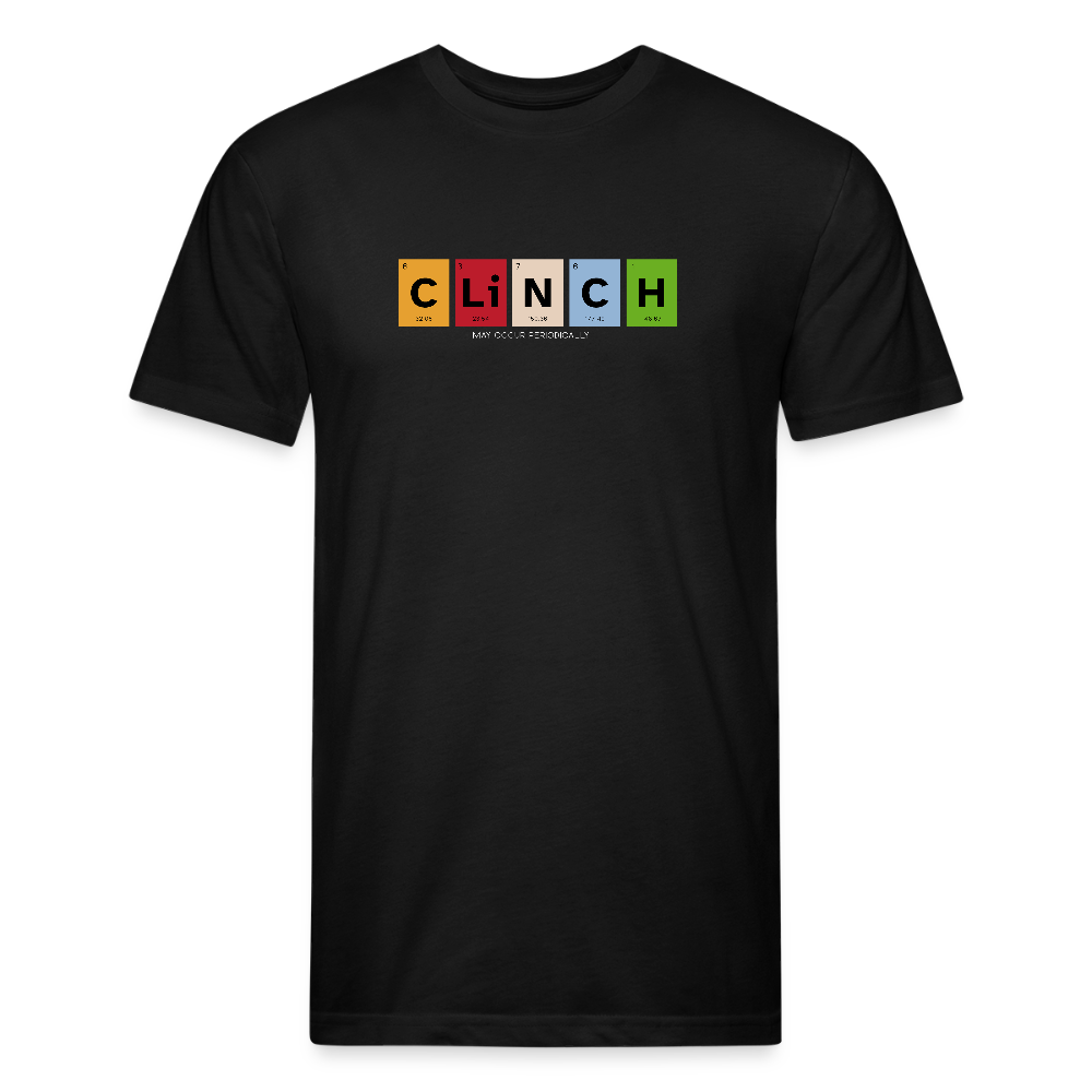 Clinch: The Element of Control – Periodic Table Muay Thai Tee - black