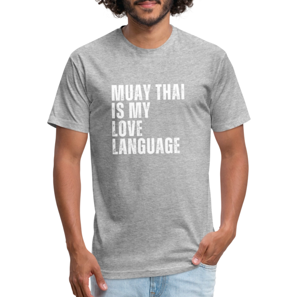 Muay Thai Is My Love Language tee - heather gray