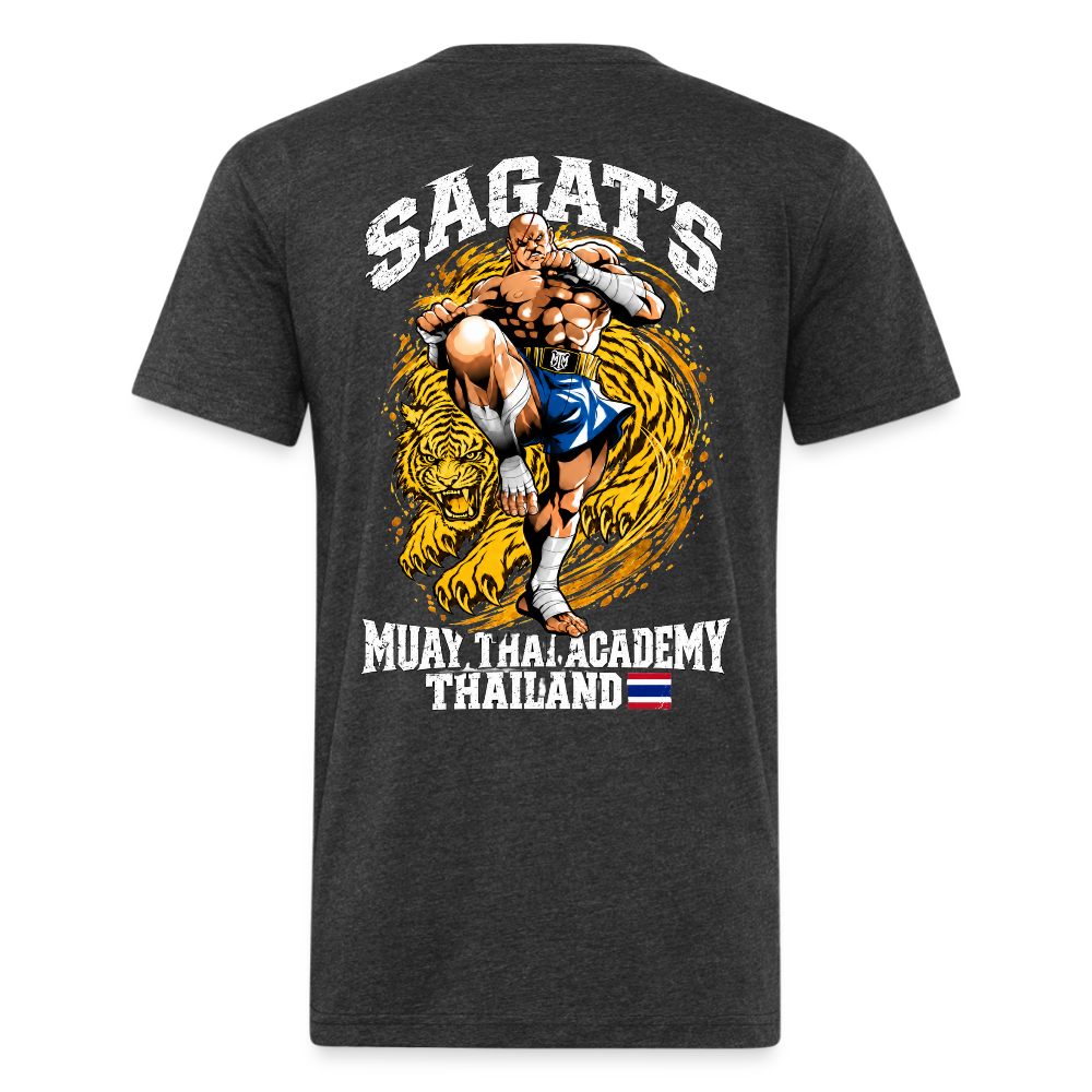 Sagat’s Tiger Knee Muay Thai Tee - heather black