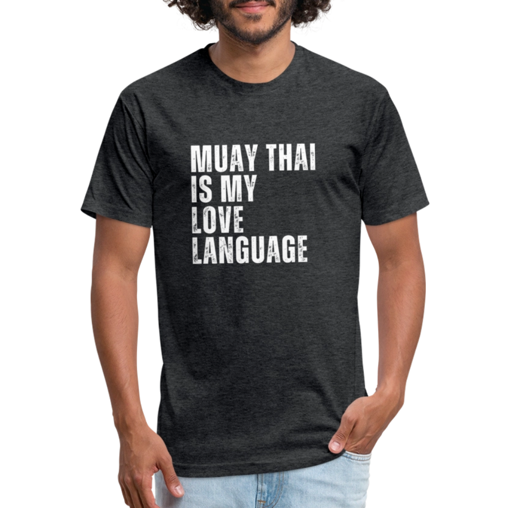 Muay Thai Is My Love Language tee - heather black