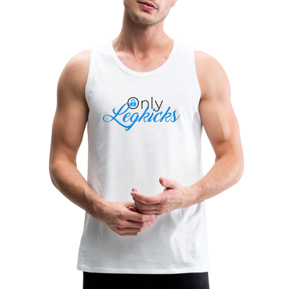 Only Leg Kicks Muay Thai Tank - white