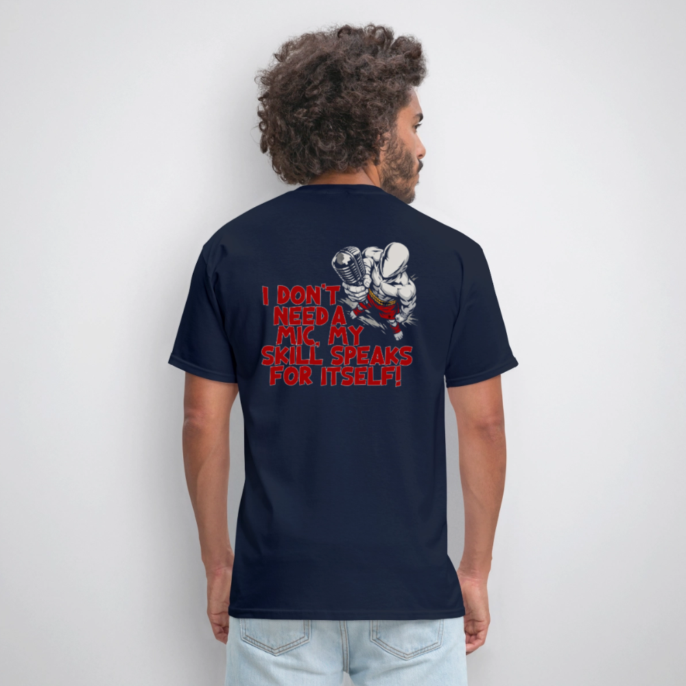 No Mic Needed Tee - navy