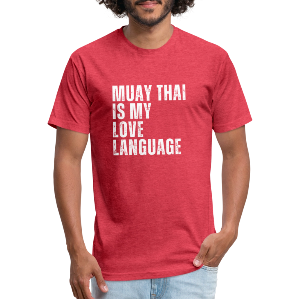 Muay Thai Is My Love Language tee - heather red
