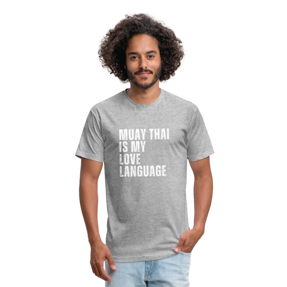 Muay Thai Is My Love Language tee - heather gray