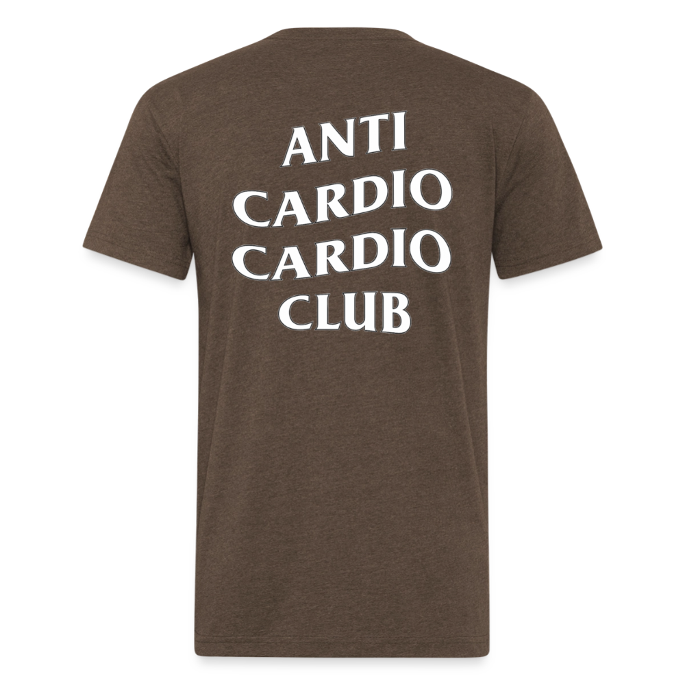 Anti Cardio Cardio Club – Muay Thai Edition Tee - heather espresso