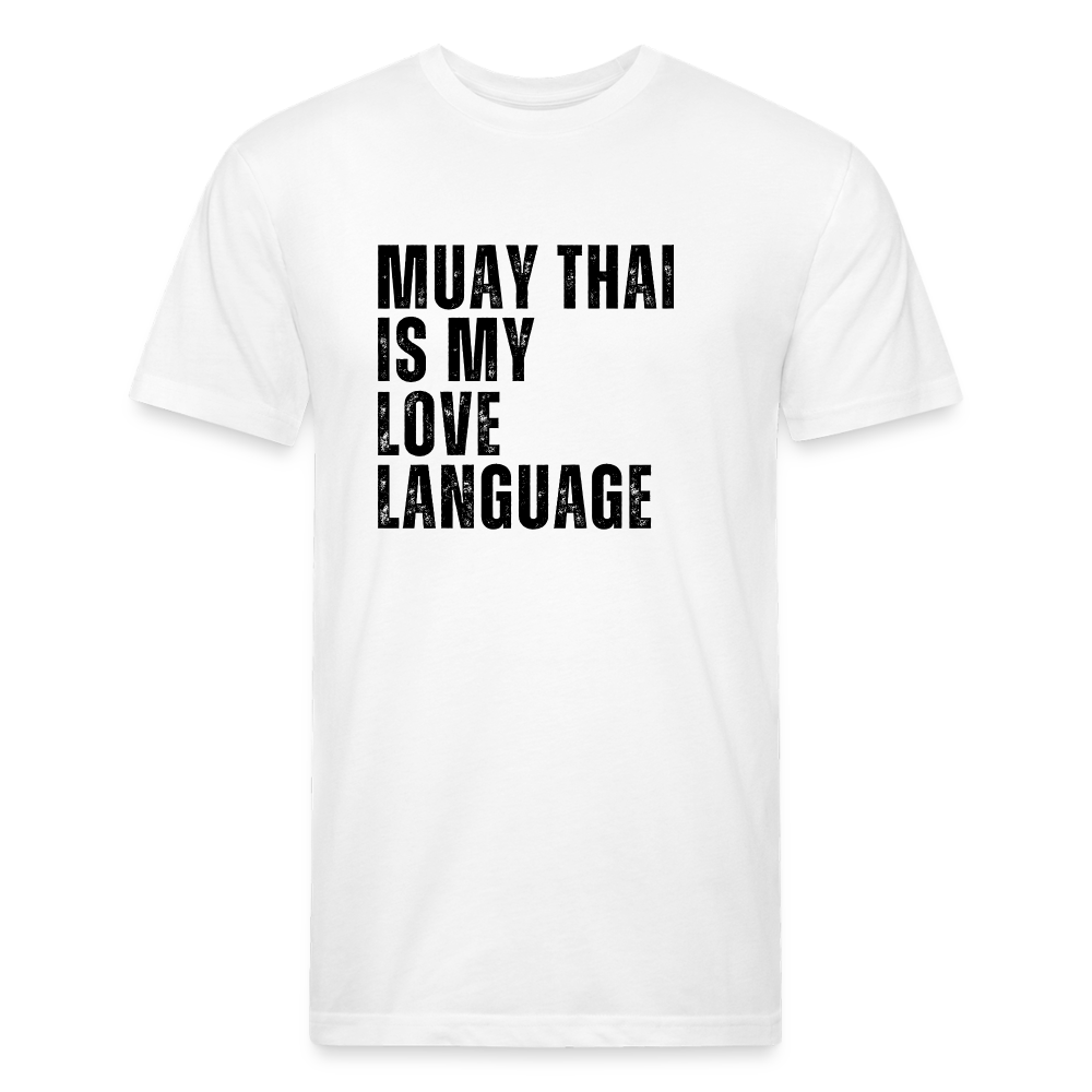 Muay Thai Is My Love Language tee - white