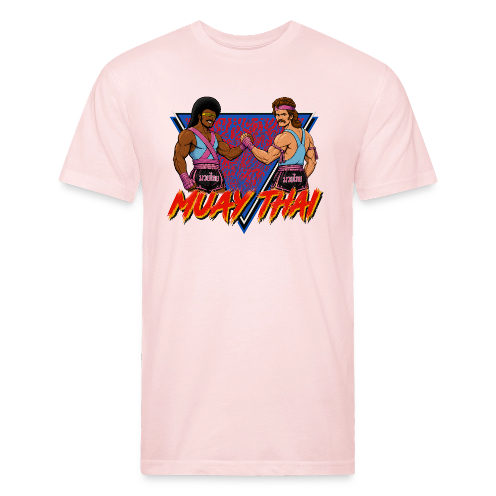 Retro Warriors Muay Thai Tee - blush pink 