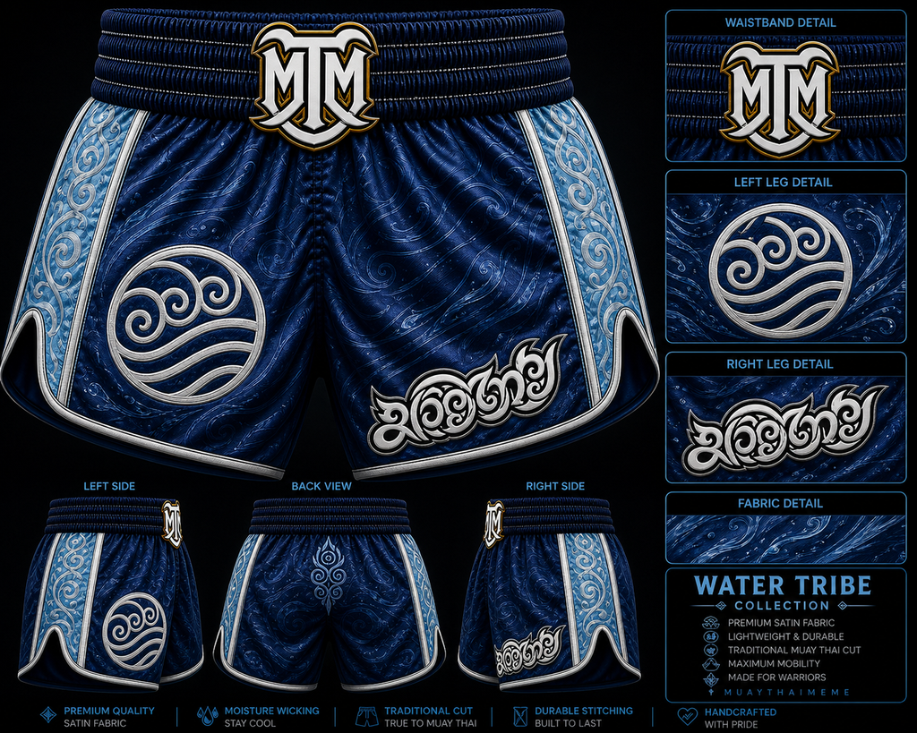 Water Nation Muay Thai Shorts | Four Nations Collection