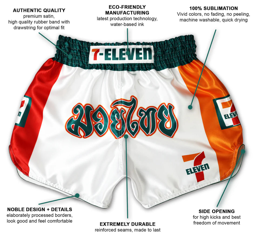 7-Eleven Style Muay Thai Shorts
