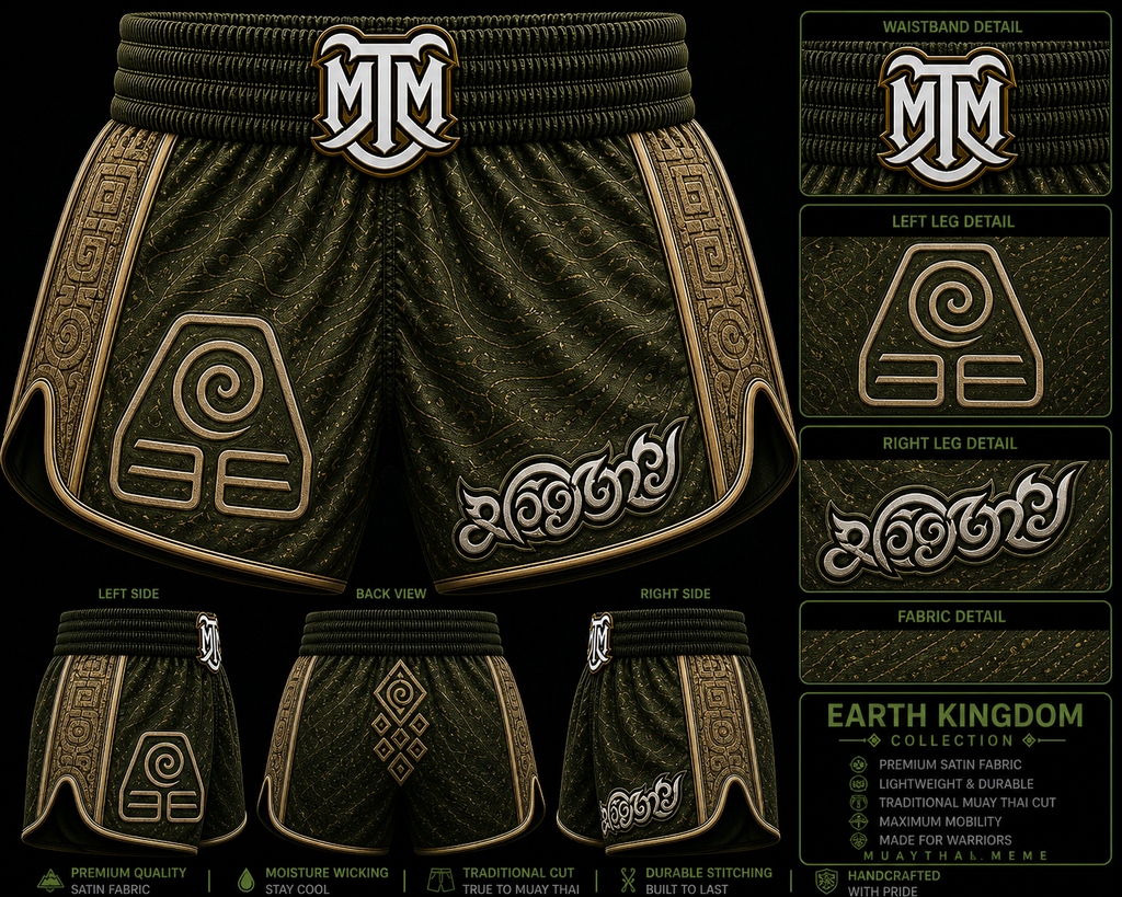 Earth Kingdom Muay Thai Shorts | Four Nations Collection