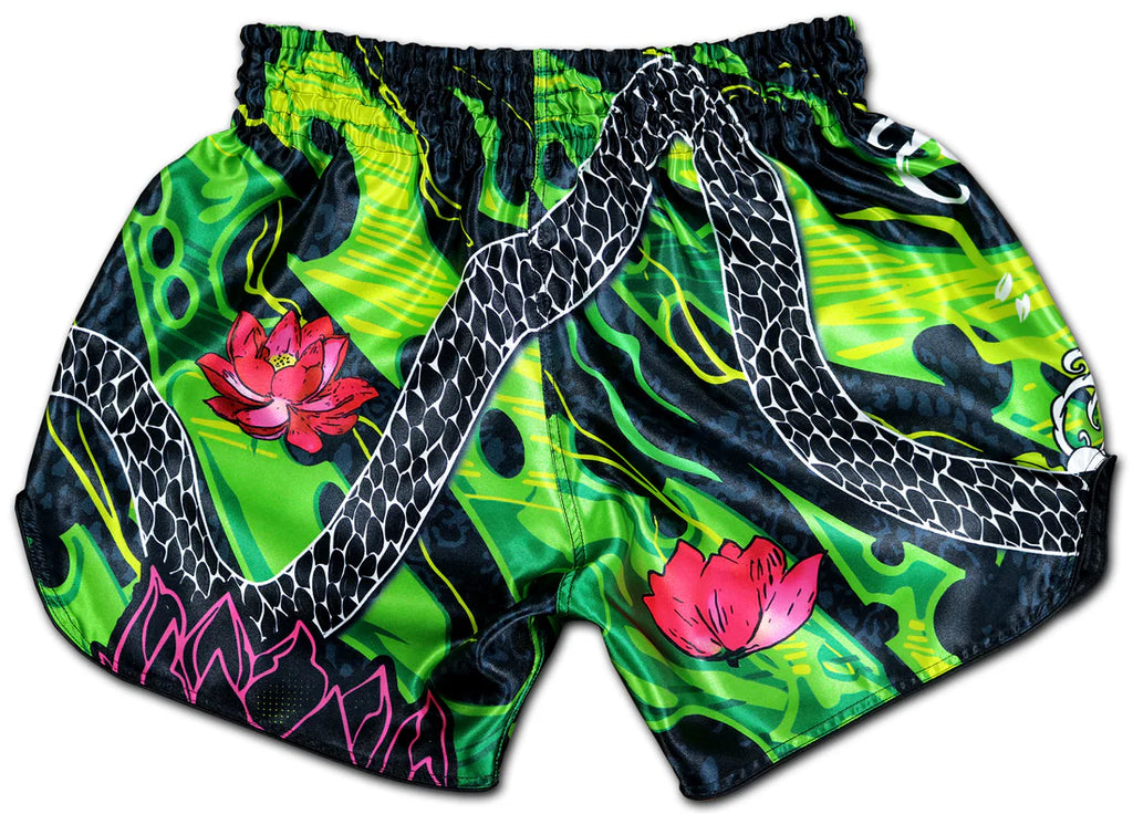 Black Cobra Muay Thai Boxing Shorts