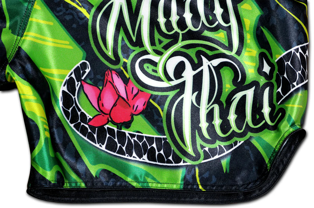 Black Cobra Muay Thai Boxing Shorts