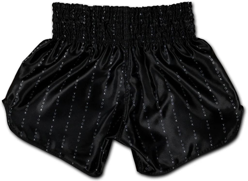 F*CK YOU Pinstripe Muay Thai Boxing Shorts