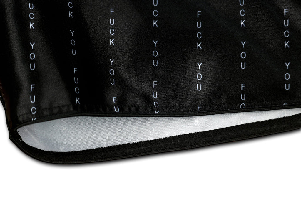 F*CK YOU Pinstripe Muay Thai Boxing Shorts