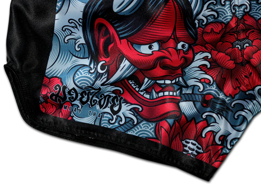 Oni Mask 鬼 Devil's Koi - Muay Thai Boxing Shorts