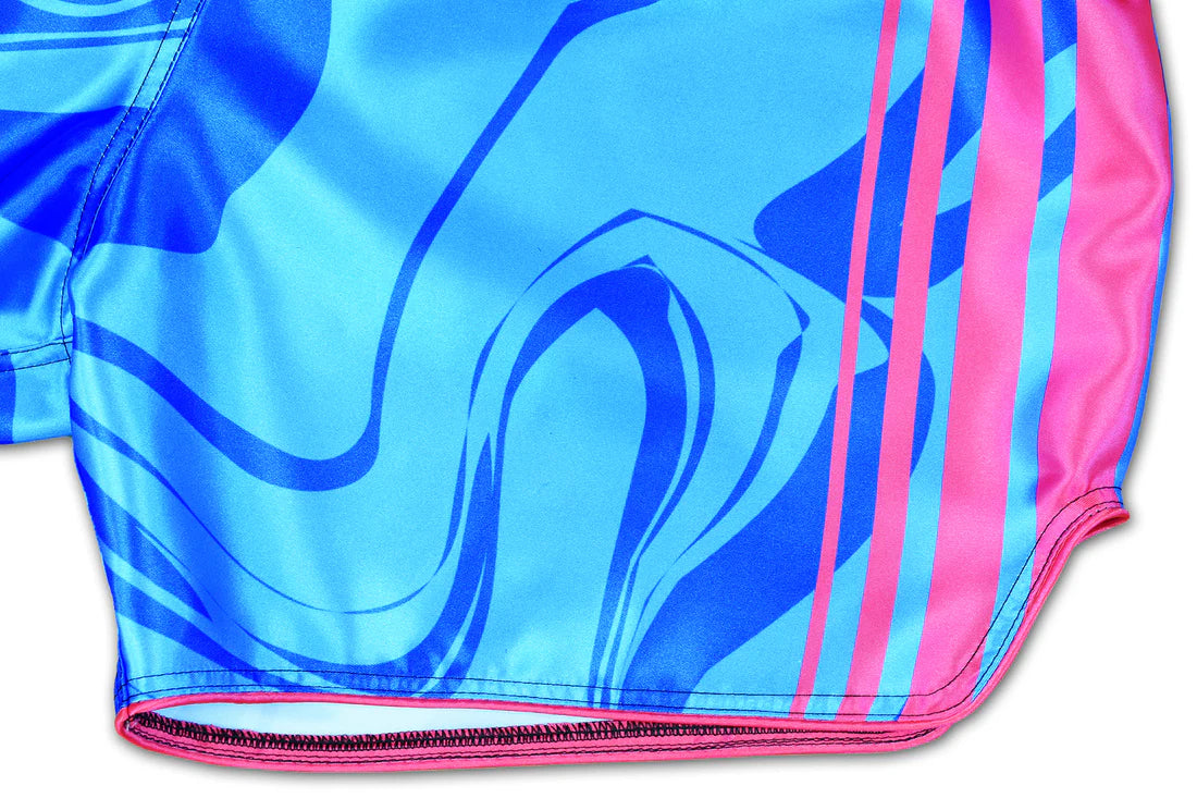 Muay Thai Shorts ★ Art of 8 Limbs (blue/pink) by OOWEE