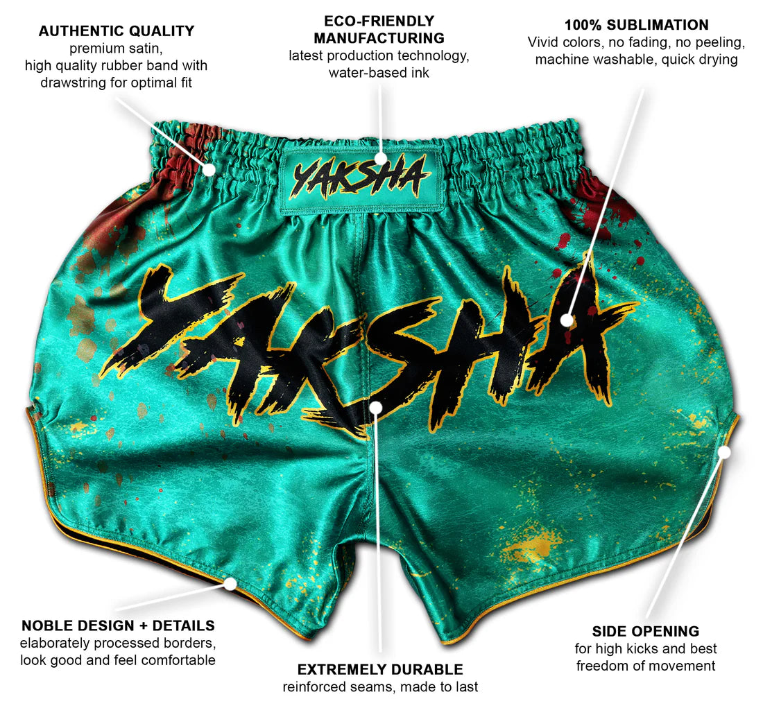 Muay Thai Shorts YAKSHA Grunge