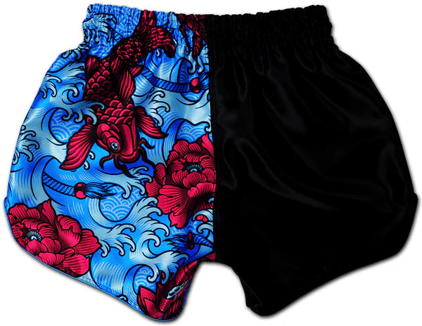 Muay Thai Shorts | YAKSHA | Luk Krʉng Black & Oni