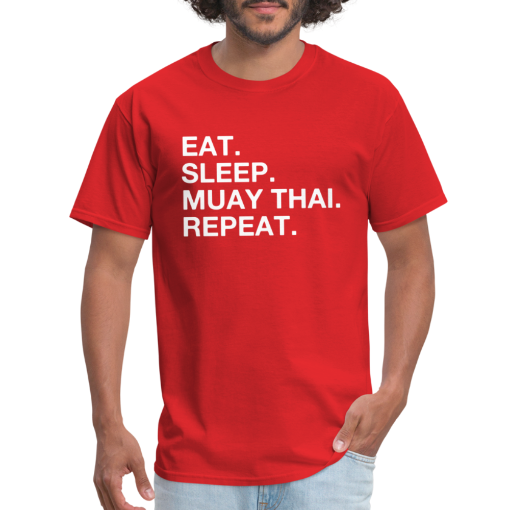 eat sleep muay thai Classic T-Shirt - red
