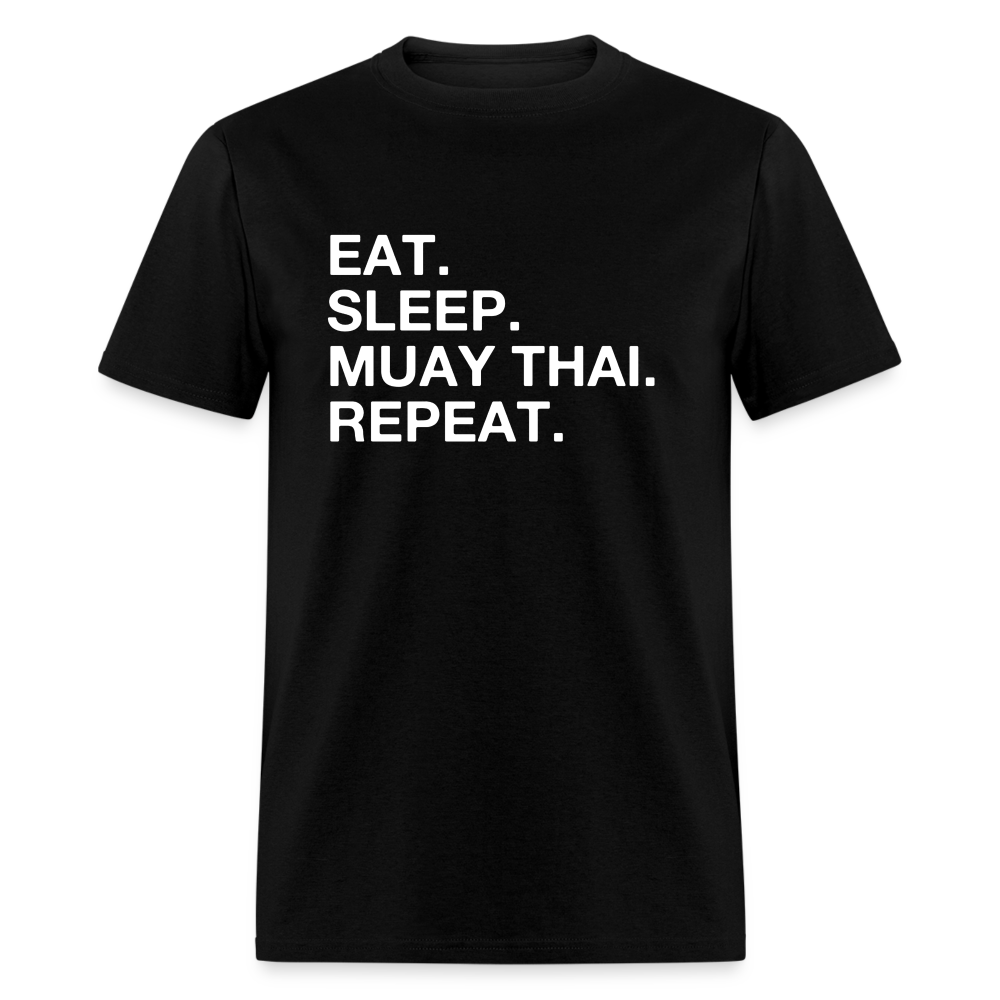eat sleep muay thai Classic T-Shirt - black