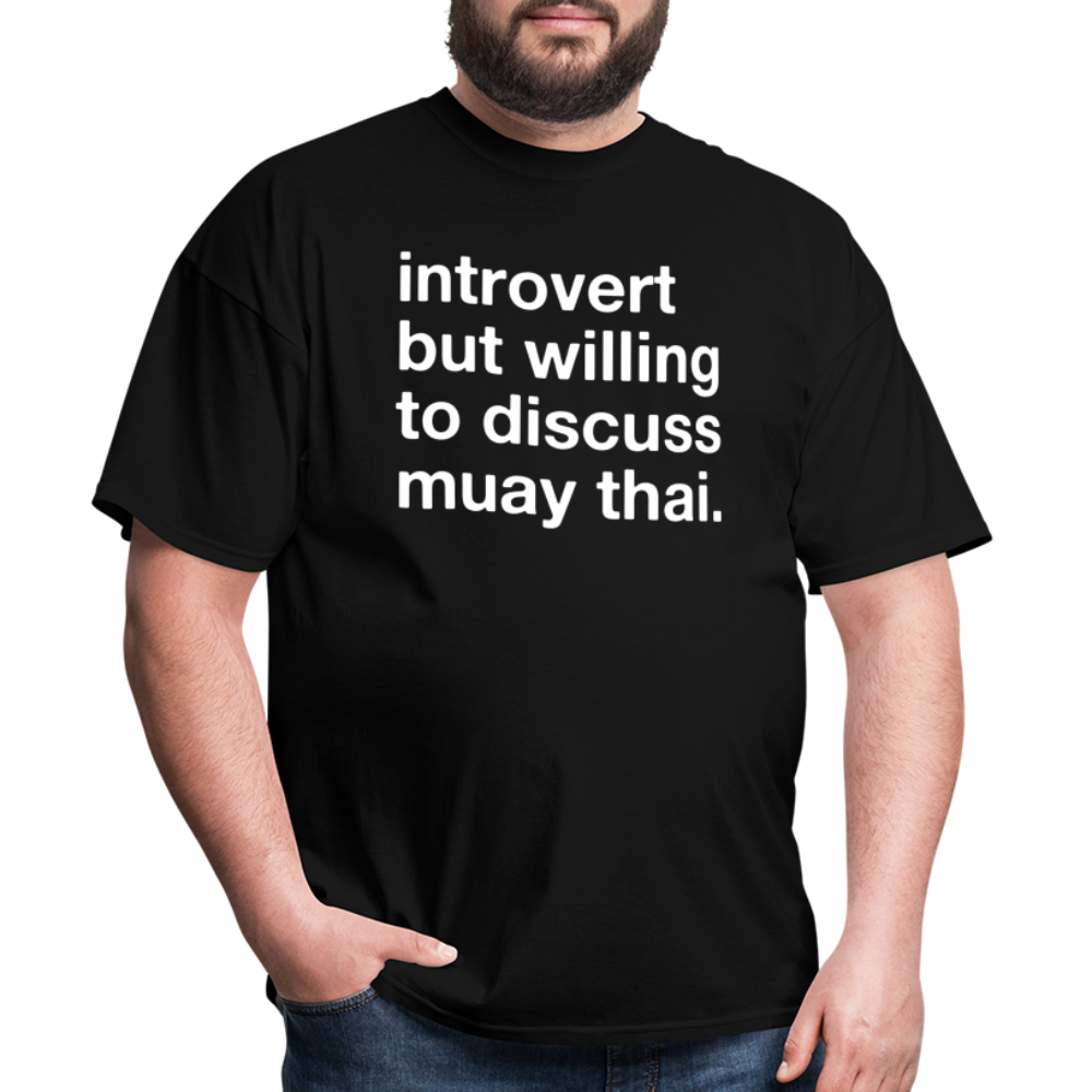 introvert muay thai Classic T-Shirt - black